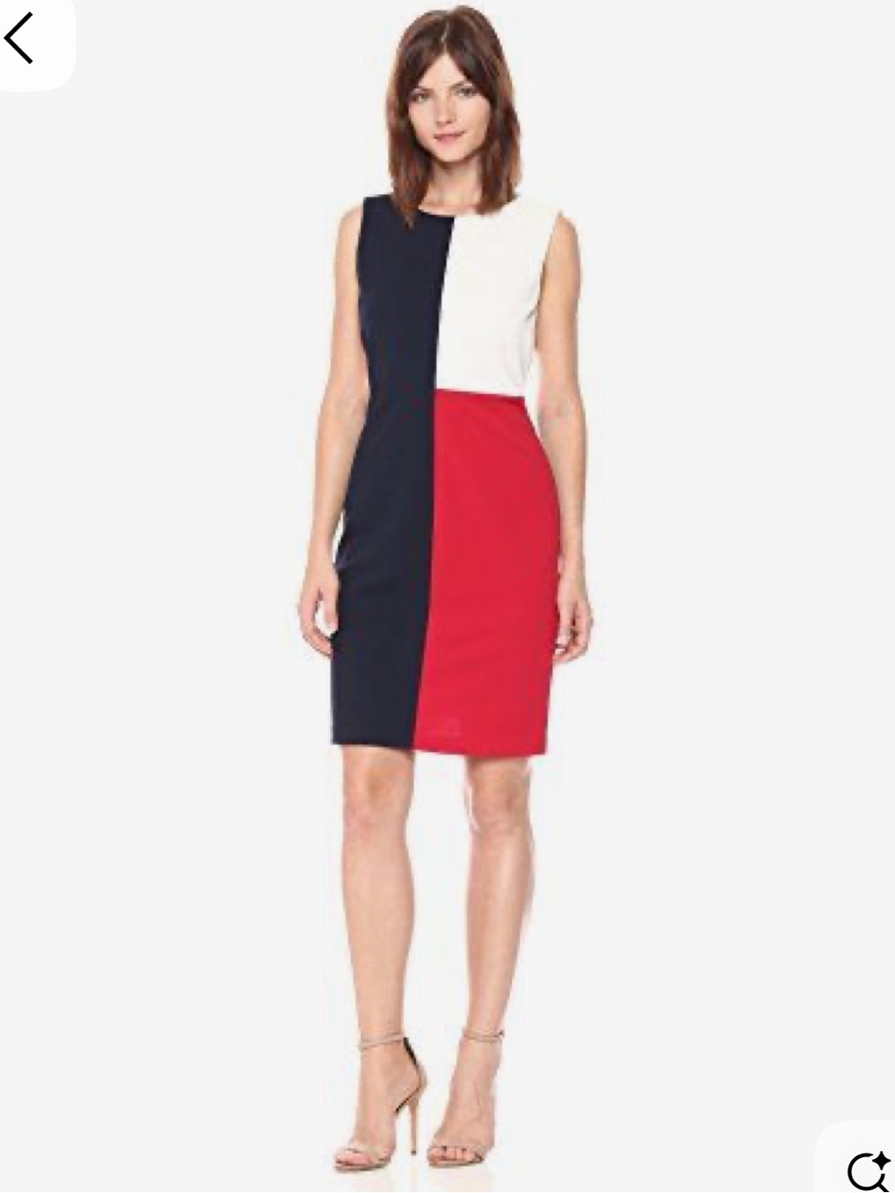 NWOT Tommy Hilfiger Navy, White & Red Colorblock Sheath Dress, Women's 10